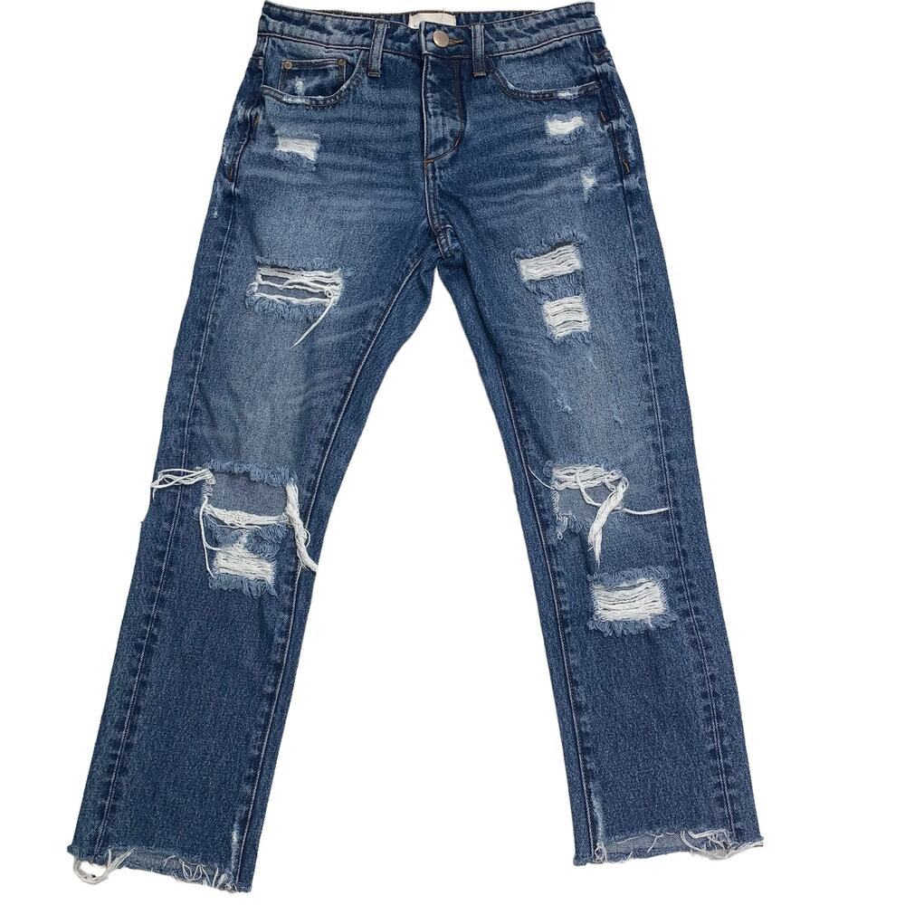 Buckle Guilded Intent Jeans High Rise Ankle Straight Jeans Size 25